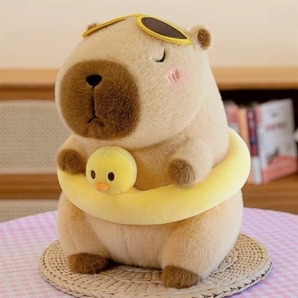 Gấu bông Capybara phao bơi đại 195k