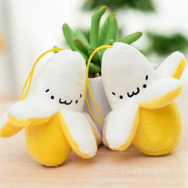 Móc khoá chuối bông dễ thương